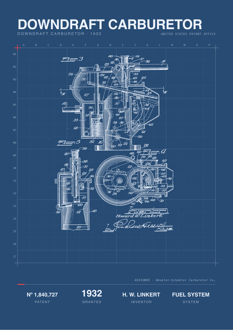 Carburetor Patent, 1932