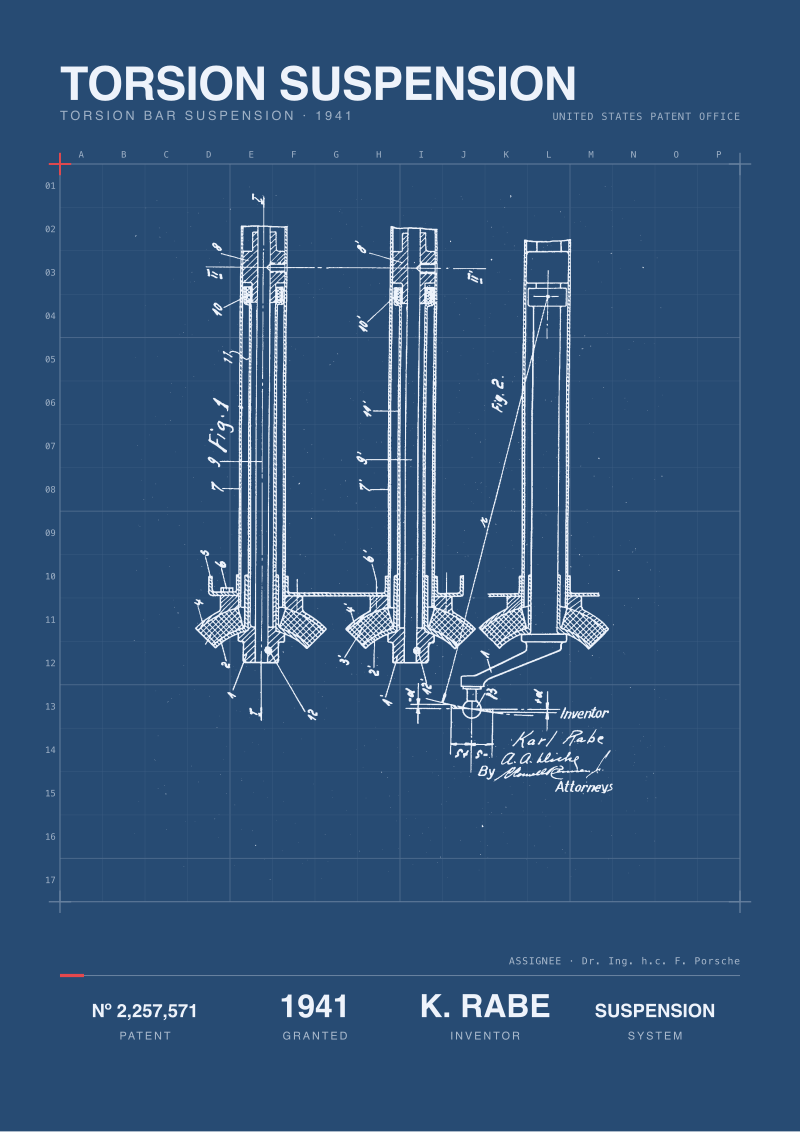 Torsion Suspension Patent, 1941
